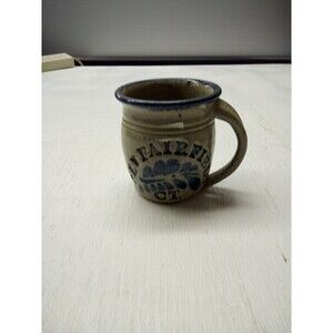 New Fairfield Ct Handcrafted Piece Of Pottery Large Mug Signed By Artist 4" Tall